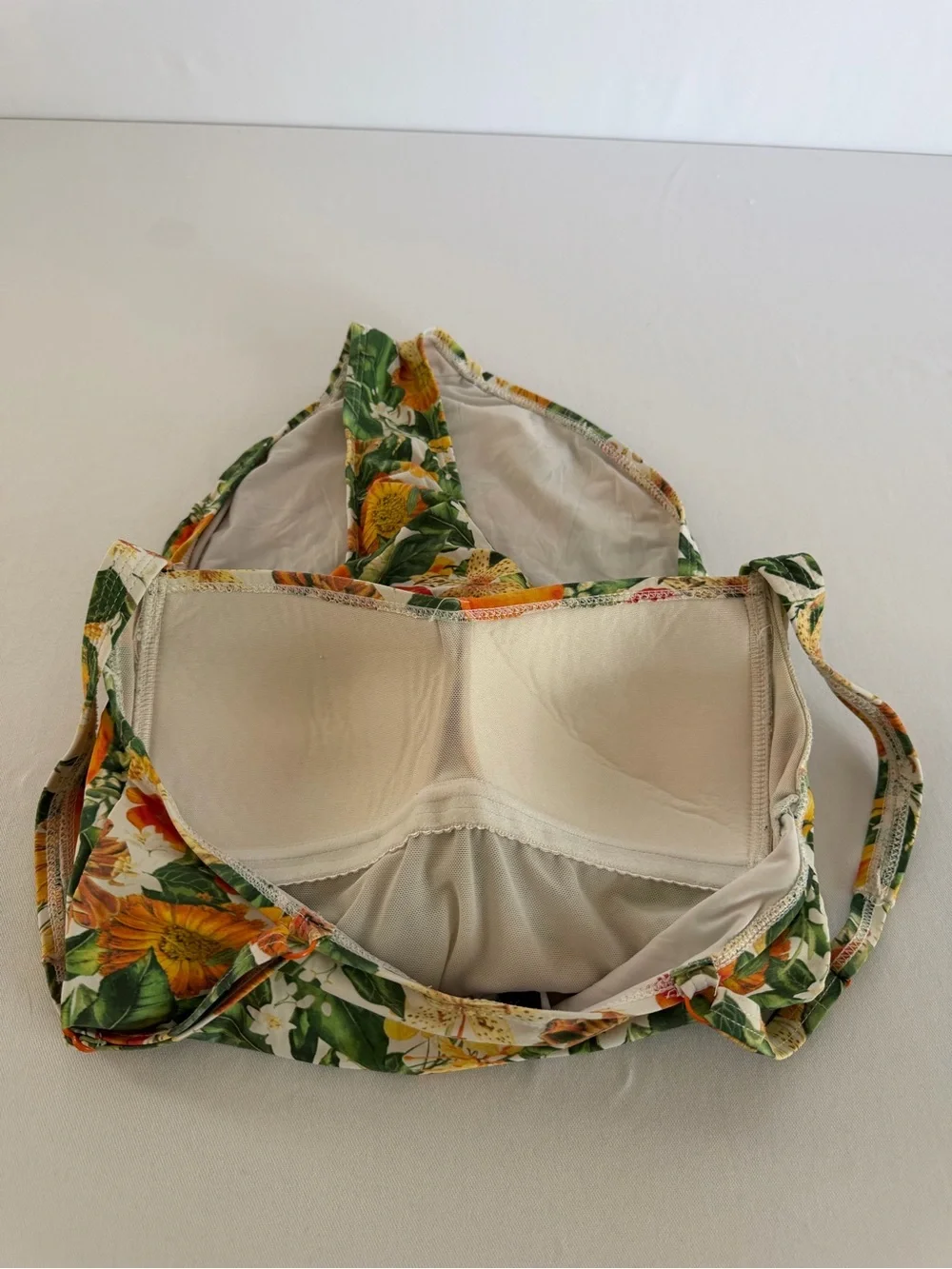 Niptuck Swim Size 4 Novelty Citrus Floral Ruched One Piece Joanne Swimsuit